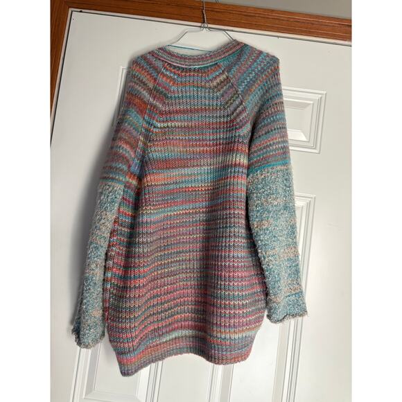 Free People Sedona Cardi in Blue Rainbow Combo Size Small - Picture 4 of 6